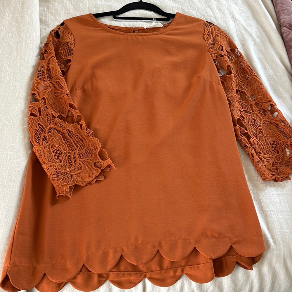 Boutique burnt orange tunic